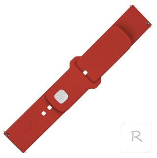 Fixed | Sporty Strap Set with Quick Release 20mm for Smartwatch | 160-235 mm | Red | Silicone