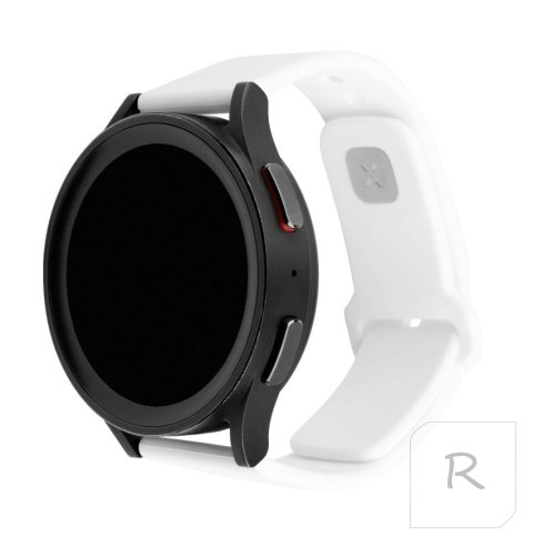 Fixed | Sporty Strap Set with Quick Release 20mm for Smartwatch | 160-235 mm | White | Silicone