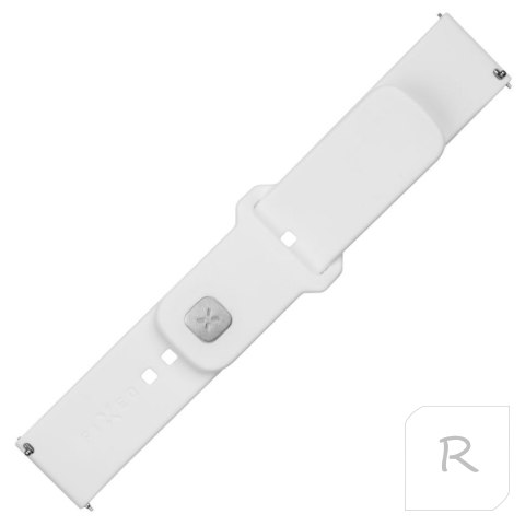 Fixed | Sporty Strap Set with Quick Release 22mm for smartwatch | 160-235 mm | White | Silicone