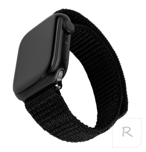 Fixed | Sporty Strap for Apple Watch 42/44/45mm | 160-210 mm | Black | Nylon