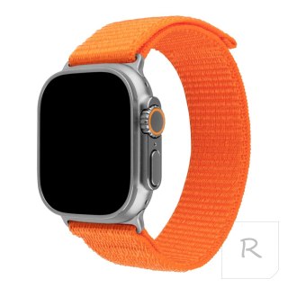 Fixed | Sporty Strap for Apple Watch Ultra 49mm | 160-210 mm | Watch strap | Orange | Nylon