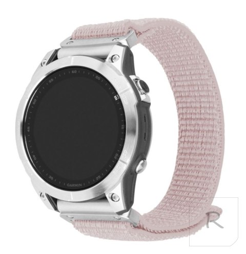 Fixed | Sporty Strap for Garmin QuickFit 22mm | 160-210 mm | Rose gold | Nylon