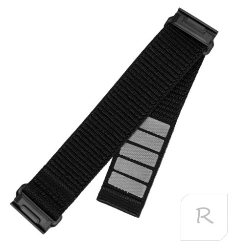 Fixed | Sporty Strap for Garmin QuickFit 26mm | 160-210 | Black | Nylon