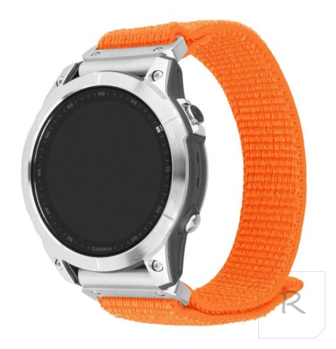 Fixed | Sporty Strap for Garmin QuickFit 26mm | 160-210 mm | Orange | Nylon