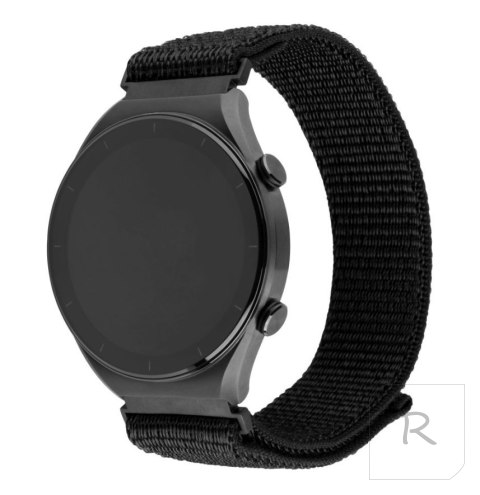 Fixed | Sporty Strap with Quick Release 20mm for Smartwatch | 160-210 mm | Black | Nylon