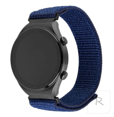 Fixed | Sporty Strap with Quick Release 22mm for Smartwatch | 160-210 mm | Dark blue | Nylon