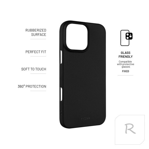 Fixed | Story | Back Cover | Apple | iPhone 16 Pro Max | Rubber | Black