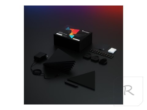 Nanoleaf|Shapes Black Triangles Starter Kit (9 panels)|42 W|WiFi