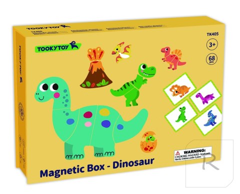 TOOKY TOY Układanka Magnetyczna Dinozaury Puzzle