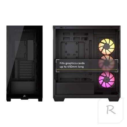 Corsair PC Case | iCUE LINK 3500X RGB | Black | Mid-Tower | Power supply included No | ATX