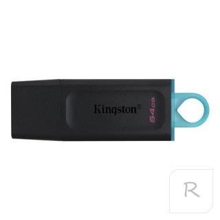 Kingston | GB | DataTraveler Exodia USB Flash Drive | 64 GB | USB 3.2 Gen 1 | Czarny/Niebieski