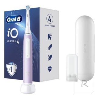 Oral-B | iO4 | Elektryczna szczoteczka do zębów | Akumulatorowa | Dla dorosłych | Fioletowa | Liczba głowic: 1 | Liczba trybów s