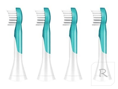 Philips | HX6034/33 | Sonicare Toothbrush Heads | Heads | For kids | Number of brush heads included 4 | Number of teeth brushing