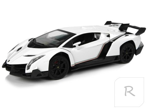 Auto Sportowe R/C 1:24 Lamborghini Veneno Białe 2.4 G Światła