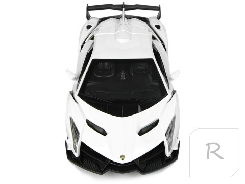 Auto Sportowe R/C 1:24 Lamborghini Veneno Białe 2.4 G Światła