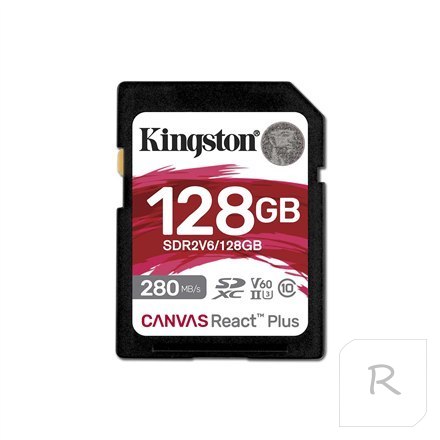 Kingston UHS-II Video Speed Class (V60) | 128 GB | Karta Pamięci SD | Klasa pamięci Class 10, UHS-II, U3, V60.