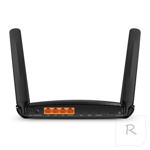 TP-LINK | Router 4G+ LTE | Archer MR600 | 802.11ac | 300+867 Mbit/s | 10/100/1000 Mbit/s | Porty Ethernet LAN (RJ-45) 3 | Obsług