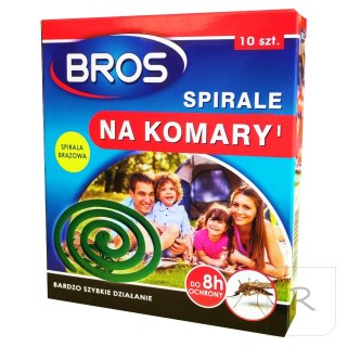 Spirale na Komary i Meszki 10szt Bros