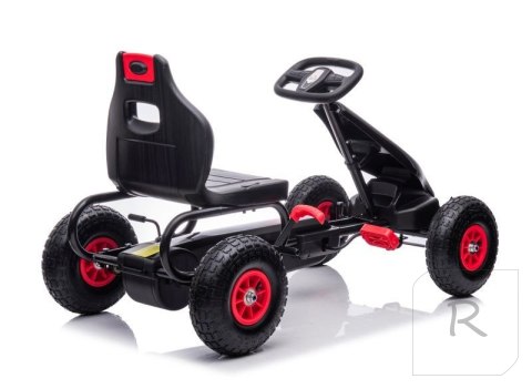 DUŻY GOKART NA PEDAŁY SUPER POWER 5, POMPOWANE KOŁA/G18