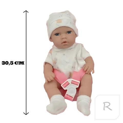 WOOPIE ROYAL Zestaw Lalka Bobas 30,5 cm + Nosidełko Różowe