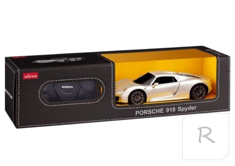 Auto RC 1:24 Porsche 918 srebrne