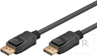 Goobay | Kabel ze złączem DisplayPort 1.4 | Czarny | DisplayPort męski | DisplayPort męski | DP do DP | 2 m