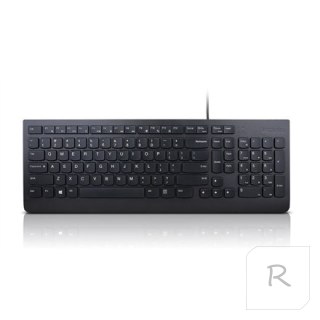 Klawiatura przewodowa Lenovo | Essential | Essential - US Euro | Standardowa | Przewodowa | US | 1,8 m | Czarna | Przewodowa | 5