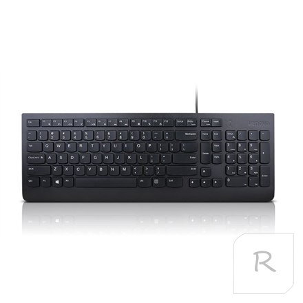 Klawiatura przewodowa Lenovo | Essential | Essential - US Euro | Standardowa | Przewodowa | US | 1,8 m | Czarna | Przewodowa | 5