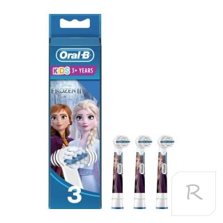 Oral-B | Zamienne Główki do Szczoteczki | Zestaw 3 Sztuki | Dla Dzieci | Białe