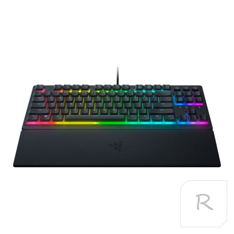 Razer | Ornata V3 Tenkeyless | Mechaniczna klawiatura dla graczy | Przewodowa | Podświetlenie LED RGB | NORD | Czarna