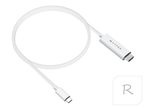 White Male 24 pin USB-C 2.5 m Male 19 pin HDMI Type A