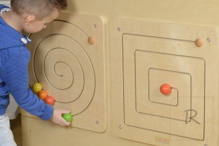 MASTERKIDZ Tablica Przesuwna Spiralny Labirynt Montessori