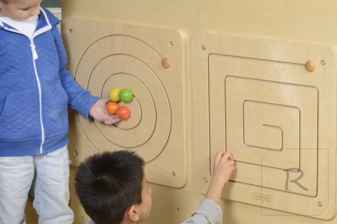 MASTERKIDZ Tablica Przesuwna Spiralny Labirynt Montessori