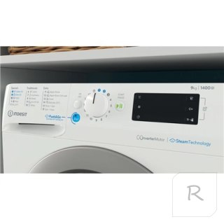 Pralka INDESIT BWE 91496X WSV EE 9kg 1400 obr/min Biały | Klasa energetyczna A | Ładowanie frontowe | Cyfrowy | Wymiary: 63 cm g