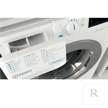 Pralka INDESIT BWE 91496X WSV EE 9kg 1400 obr/min Biały | Klasa energetyczna A | Ładowanie frontowe | Cyfrowy | Wymiary: 63 cm g