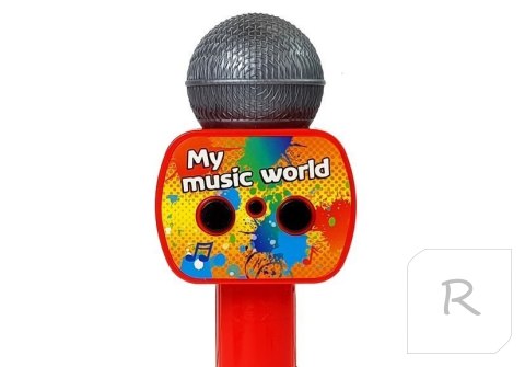 Mikrofon Dziecięcy Bezprzewodowy Karaoke Głośnik Bluetooth Czerwony