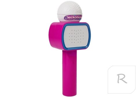 Mikrofon Dziecięcy Bezprzewodowy Karaoke Głośnik Bluetooth Różowy