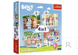 Puzzle 4w1 Bluey I Jej Świat Trefl 34637