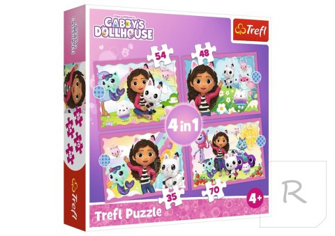 Puzzle 4w1 Przygody Gabi Trefl 34620