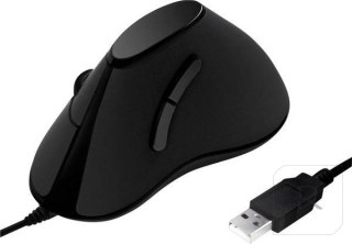 Logilink | Ergonomic Vertical Mouse | ID0158 | Optical | Wired | Black