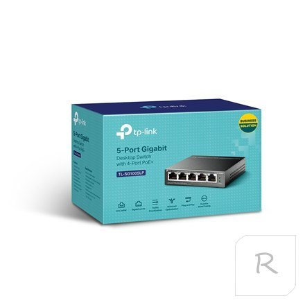 TP-LINK | Switch | TL-SG1005LP | Unmanaged | Desktop | Mbit/s | 10/100 Mbps (RJ-45) ports quantity | Antenna type | PoE ports qu