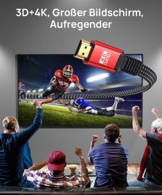 Kabel HDMI - HDMI 4K 7,5 m 60 Hz 3D HDR UHD JSAUX