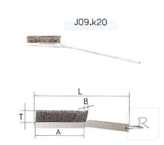 SZCZOTKA RĘCZNA METALOWA A-60 DRUT KWASOODPORNY T13