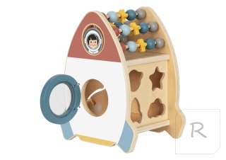 TOOKY TOY Kosmiczna Rakieta Aktywności Sorter Labirynt Drewniany