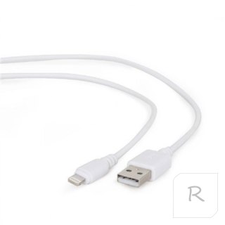 Cablexpert 8-pin sync and charging cable, white, 1 m