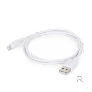 Cablexpert 8-pin sync and charging cable, white, 1 m