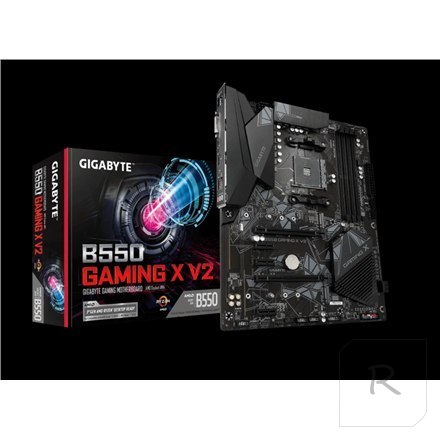 Gigabyte | B550 GAMING X V2 | Rodzina procesorów AMD | Gniazdo procesora AM4 | DDR4 DIMM | Gniazda pamięci 4 | Chipset AMD B | A