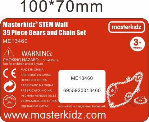 Koła Zębate Zbuduj Własny Mechanizm - Tablica Naukowo-Kreatywna Masterkidz STEM