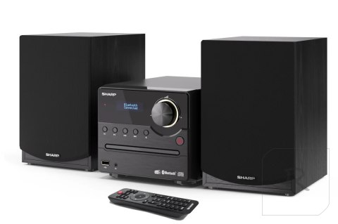 Sharp XL-B517D(BK) Mikrosystem Hi-Fi, CD/FM/USB/Bluetooth v5.0, wejście Aux, 45W, czarny Sharp | Mikrosystem Hi-Fi | XL-B517D(BK