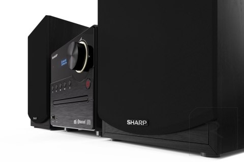 Sharp XL-B517D(BK) Mikrosystem Hi-Fi, CD/FM/USB/Bluetooth v5.0, wejście Aux, 45W, czarny Sharp | Mikrosystem Hi-Fi | XL-B517D(BK